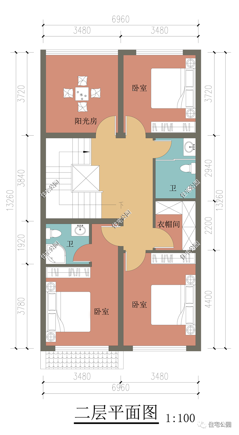 10套4~7米左右的小面宽农村户型,哪套更适合你家?