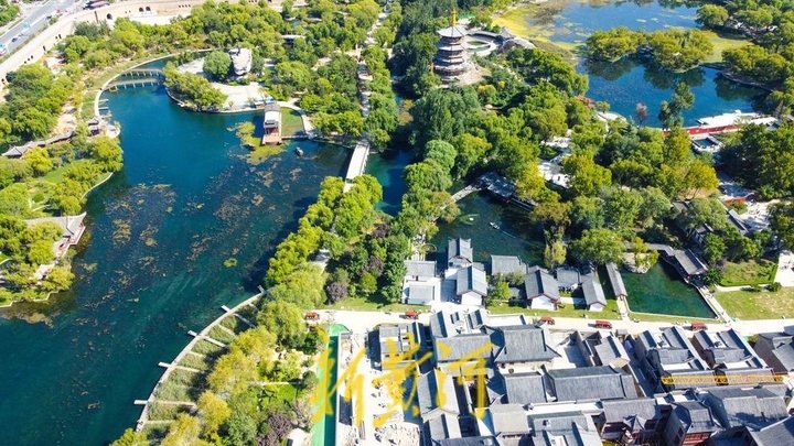 渭川药局,长源酱园,溢香斋油坊,磨逗豆腐坊,城隍庙,瑞蚨祥,龙泉寺