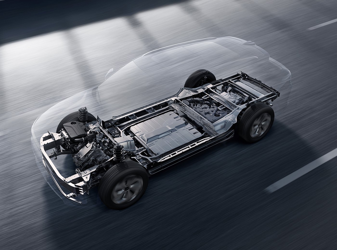 dm搭载飞鱼超感底盘,由前后多连杆悬架组成,还搭载cdc电磁