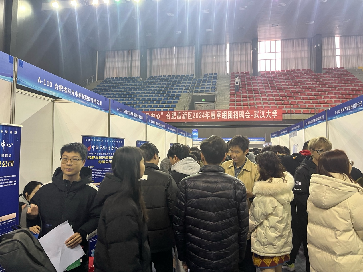 武汉大学招聘会现场.合肥高新区管委会供图