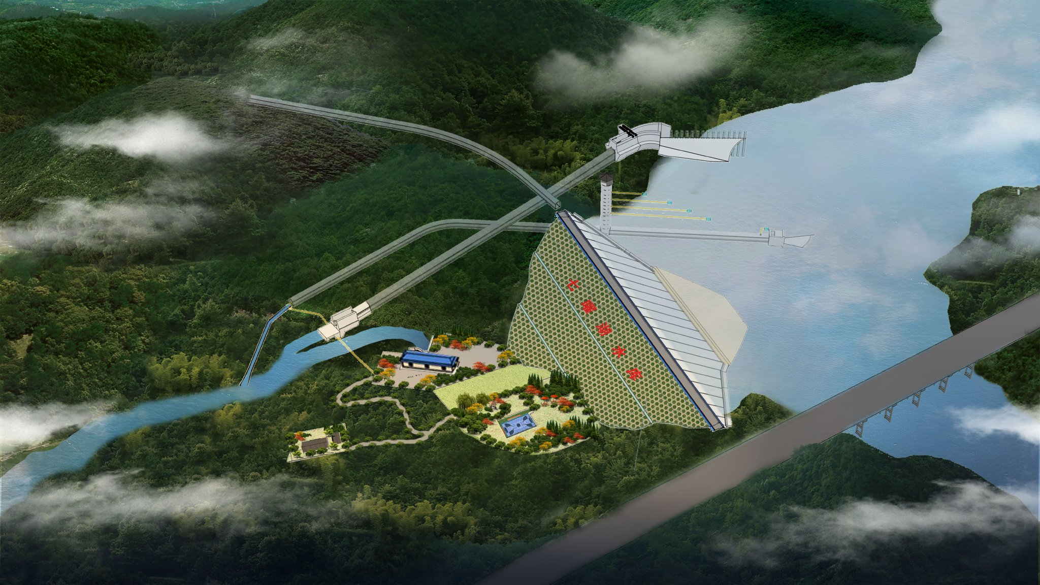 七曜湖水库效果图.重庆市水利局供图