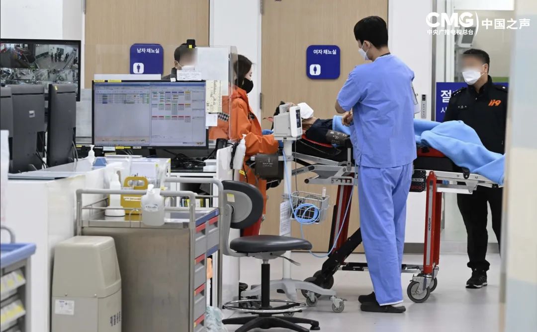 韩国首尔一家医院的急诊室.图源:央视新闻
