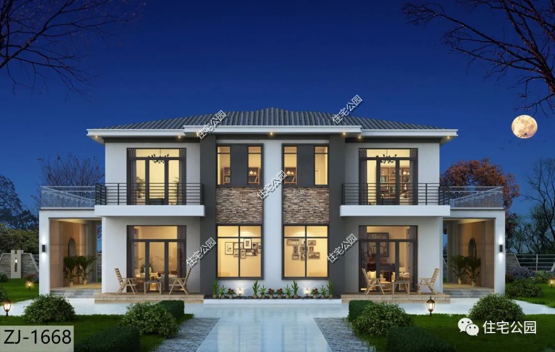 10套农村双拼别墅,兄弟携手一起建,分家不再是难题|建房_新浪财经