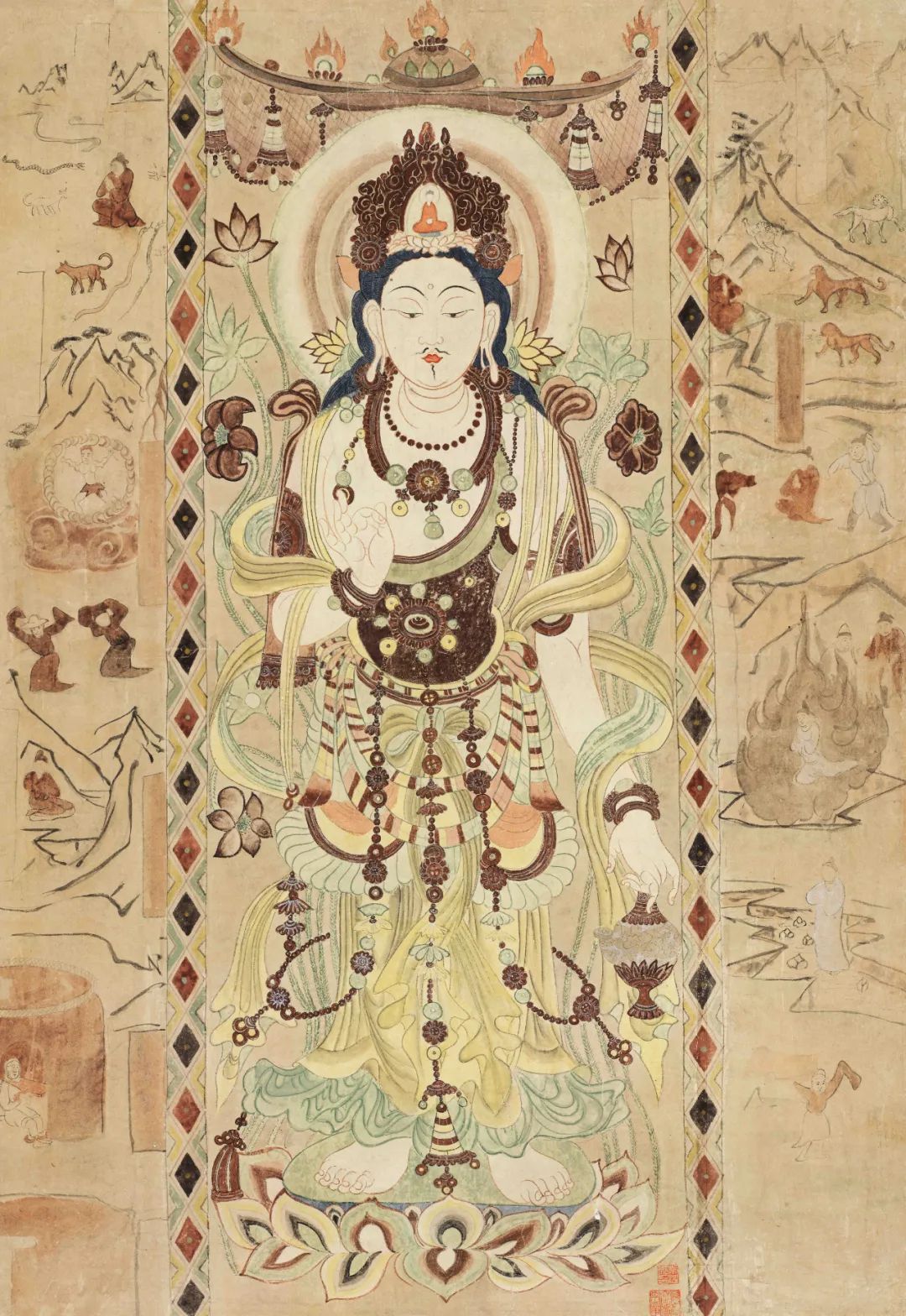 春晚《年锦》设计师,常沙娜敦煌艺术作品集,多幅罕见壁画首次面世