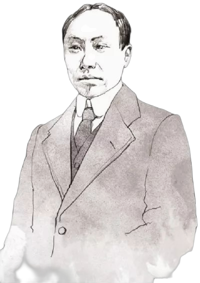 陈独秀画像.(制图:高俊夫)