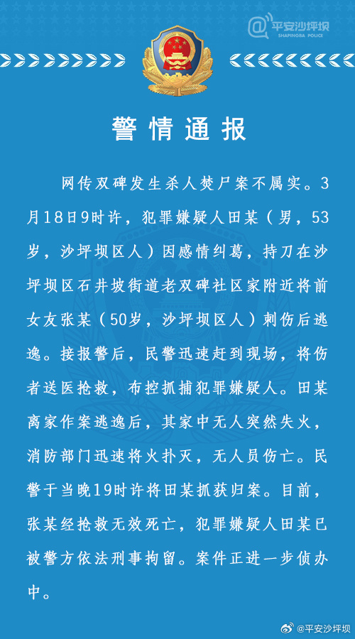 来源:新闻晨报,平安沙坪坝官方微博