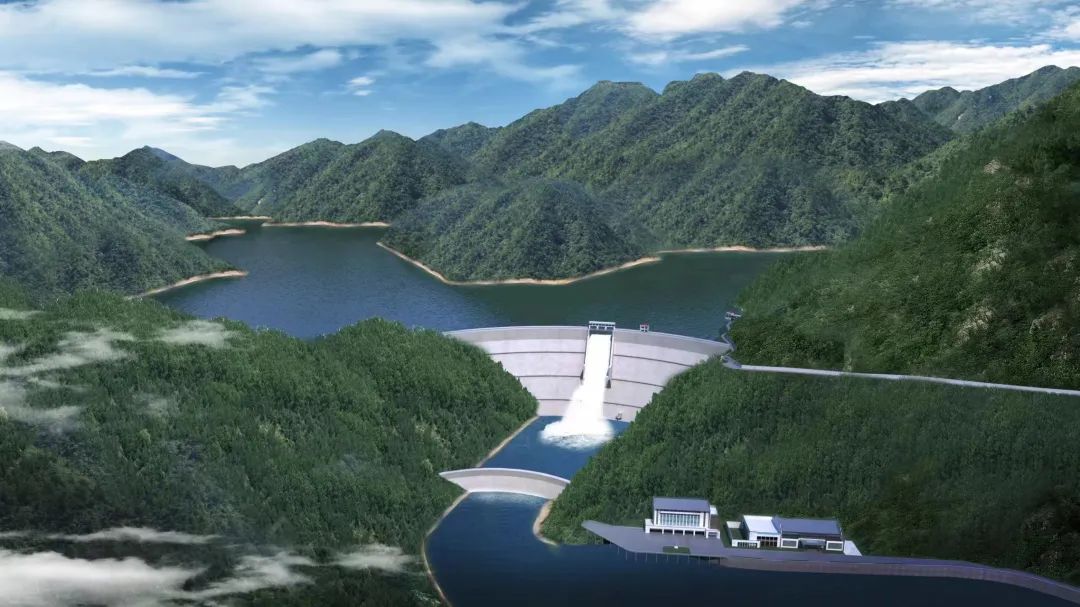双溪口水库效果图