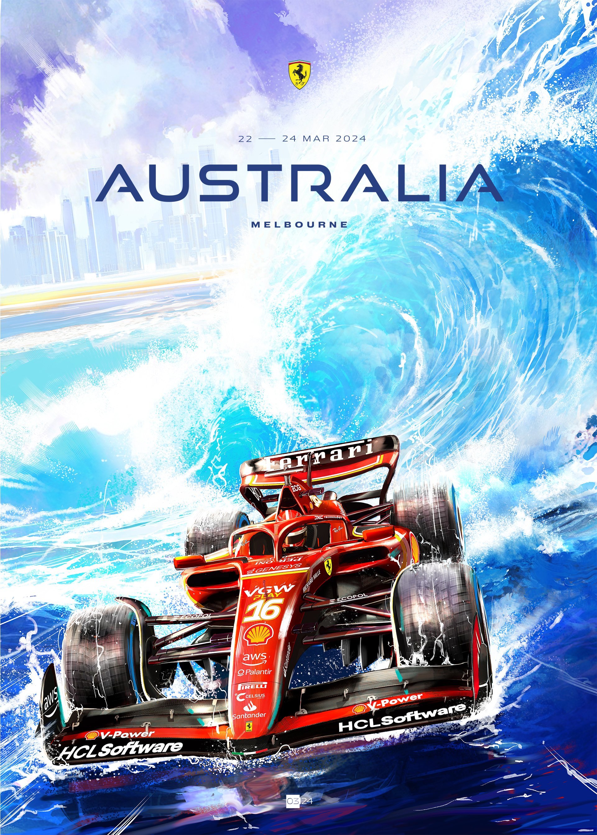 澳大利亚大奖赛法拉利车队海报|F1澳大利亚大奖赛|F1_新浪新闻