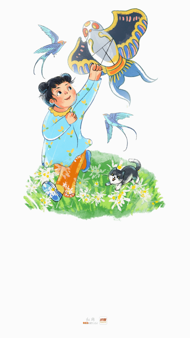 朝朝说节气:春分至,燕归来,山上孩童放纸鸢!