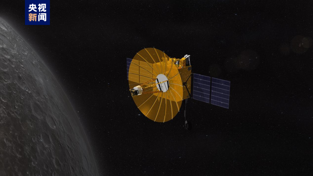 鹊桥二号中继星.图源:央视新闻