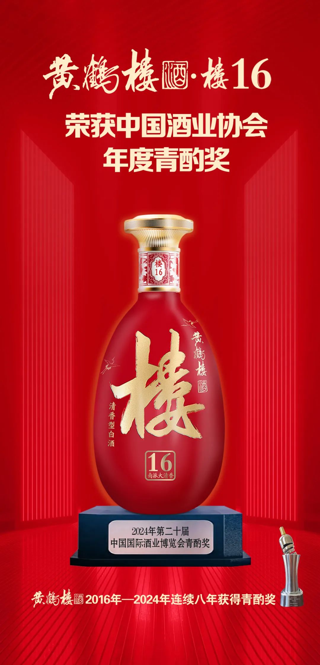 连续八年斩获青酌奖,黄鹤楼酒实力诠释清香名酒价值领航_新浪财经