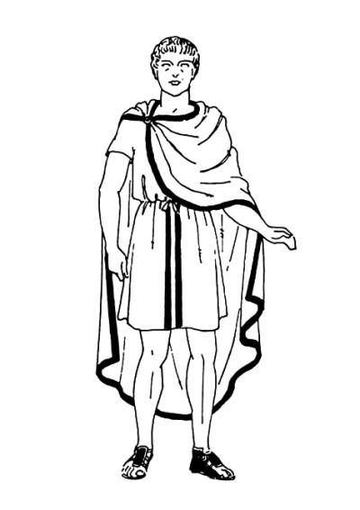 古罗马丘尼卡内衣 资料图片