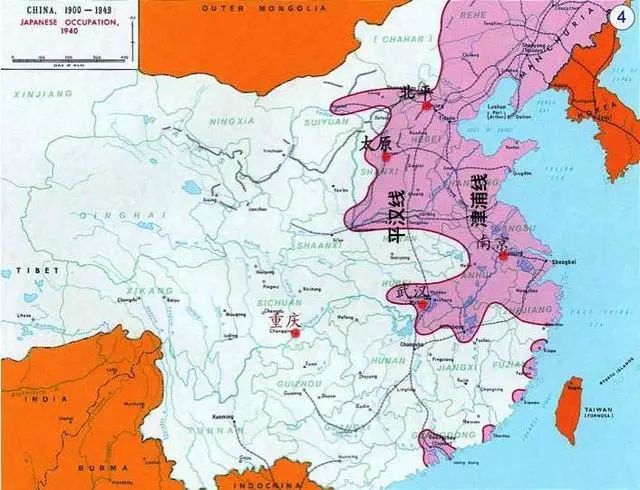 1940年日占区