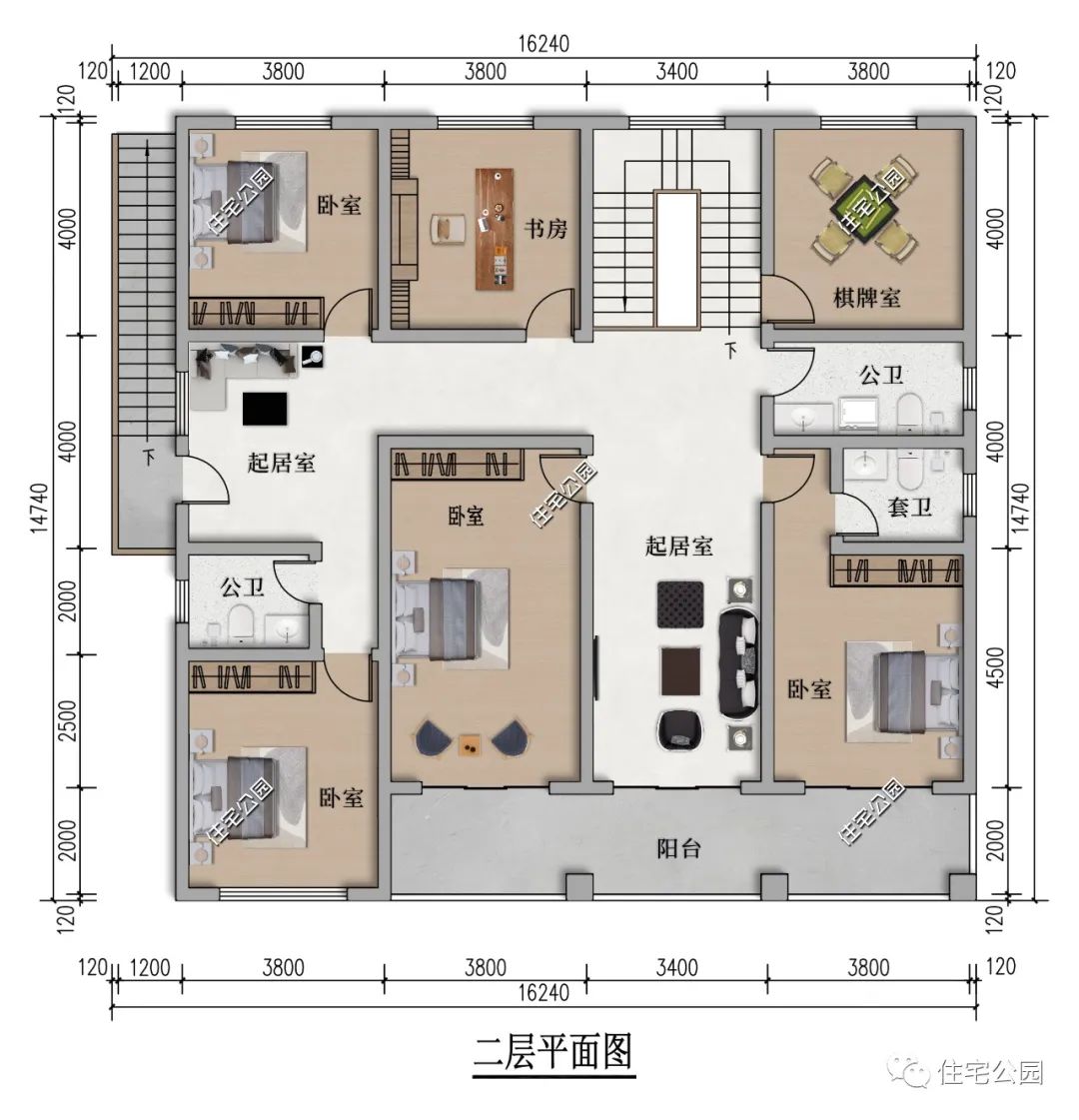 10套二层农村别墅图纸,精致耐看,设计时尚,难得的好户型(2351~2379)