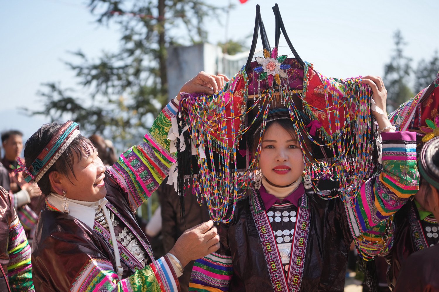 澎湃网友 摄于广西柳州 2024年2月11日,瑶族群众欢聚一堂庆新春.