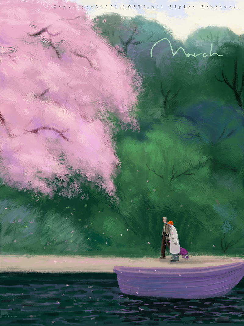 20张春日壁纸,请收图|插画_新浪财经_新浪网