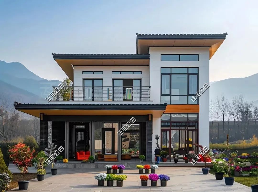 10款现代中式农村别墅现代融入中式才适合乡村