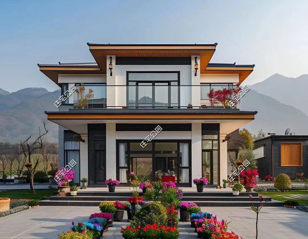 10款现代中式农村别墅现代融入中式才适合乡村