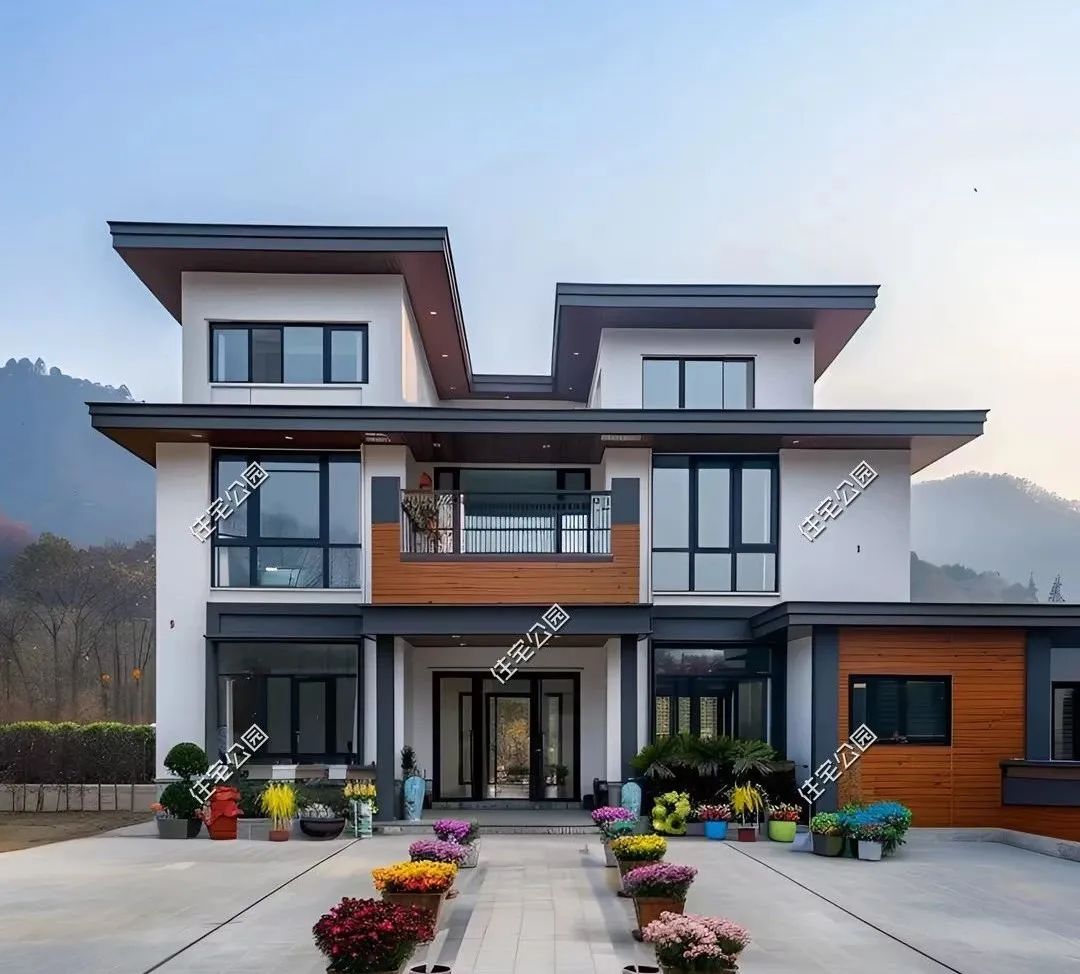 10款现代中式农村别墅现代融入中式才适合乡村