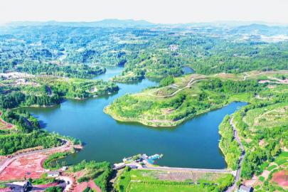 　　岳池县大力湖水利风景区。