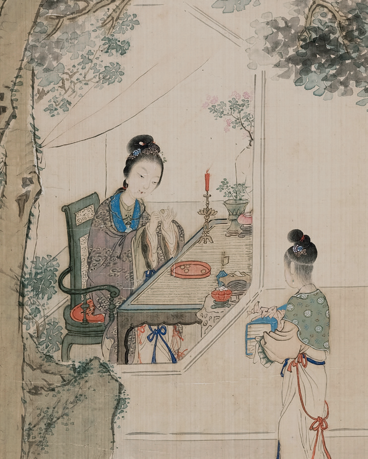 艺术开卷｜从闺阁、庭院到郊野，古画中的女性生活空间|古画_新浪新闻