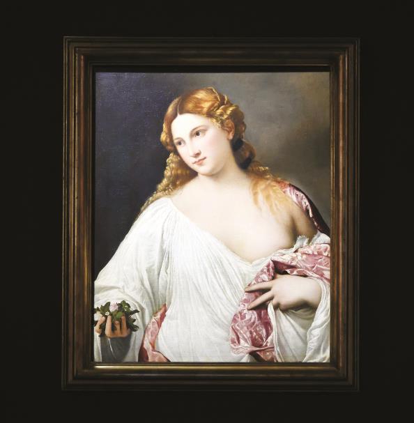 提香作品《花神》 本报记者 王凯 摄