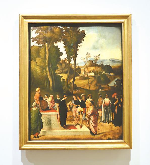乔尔乔内作品《摩西的考验》