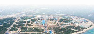 建设中的海南国际商业航天发射中心项目。新华社记者 郭 程摄