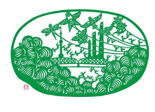 忙趁东风放纸鸢(剪纸)_新浪财经_新浪网