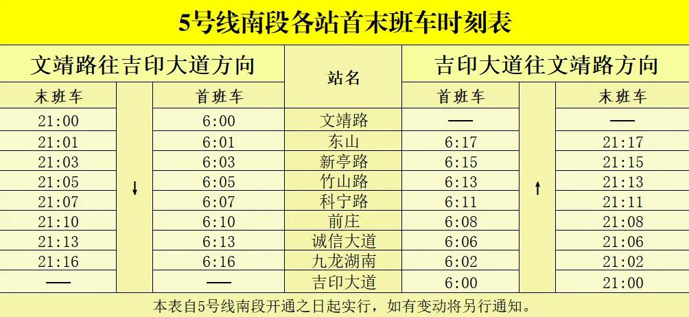南京地铁5号线南段明日开通