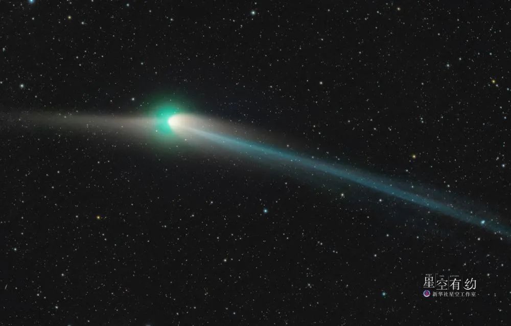 星空摄影爱好者林子轩2023年1月25日在北京怀柔拍摄的C/2022 E3（ZTF）彗星。（星联CSVA供图）