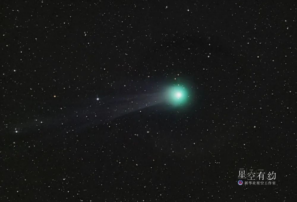 北京市星空摄影爱好者浦石2024年3月2日在北京门头沟拍摄的12P彗星。（本人供图）
