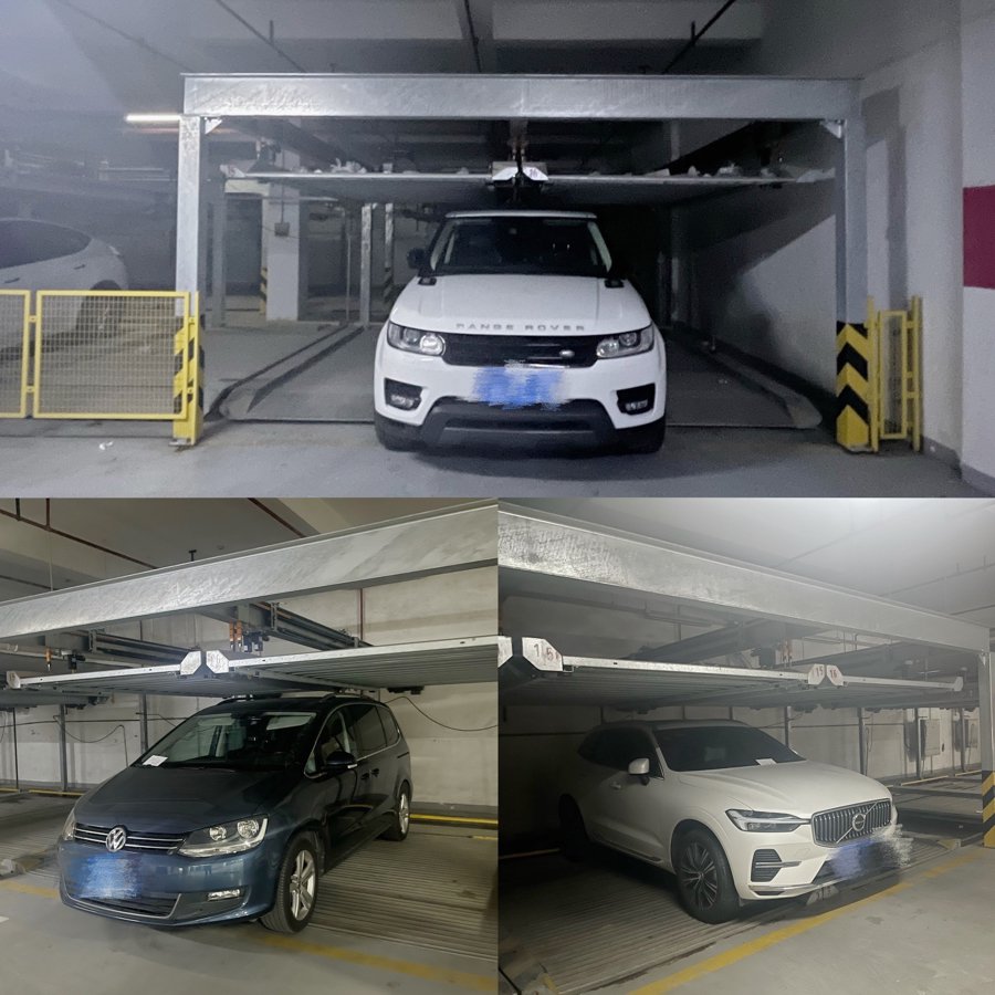 小区机械车库成摆设拆不掉也用不了有居民宁可停在通道里