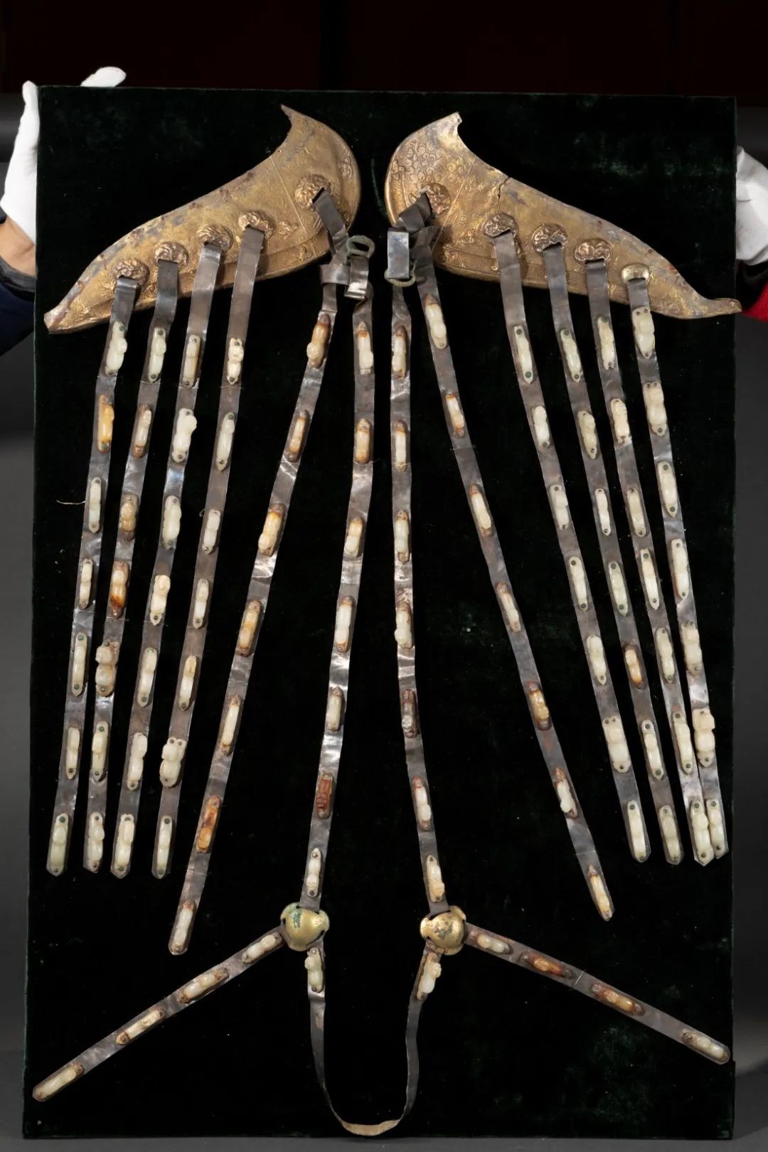 镶玉银鞓蹀躞带,银鞧带(1986年通辽市奈曼旗陈国公主与驸马合葬墓出土