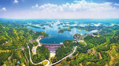 位于绵阳市三台县的鲁班水库. 水利厅供图