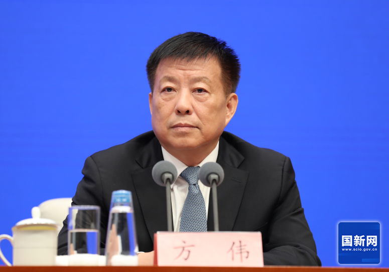 4月2日,江苏省副省长方伟在国务院新闻办公室举行的"推动高质量发展"