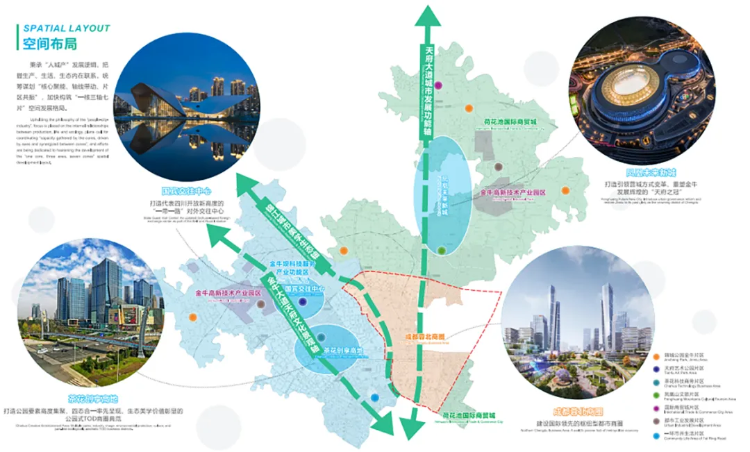 金牛区四大重点片区示意图,图据投资金牛
