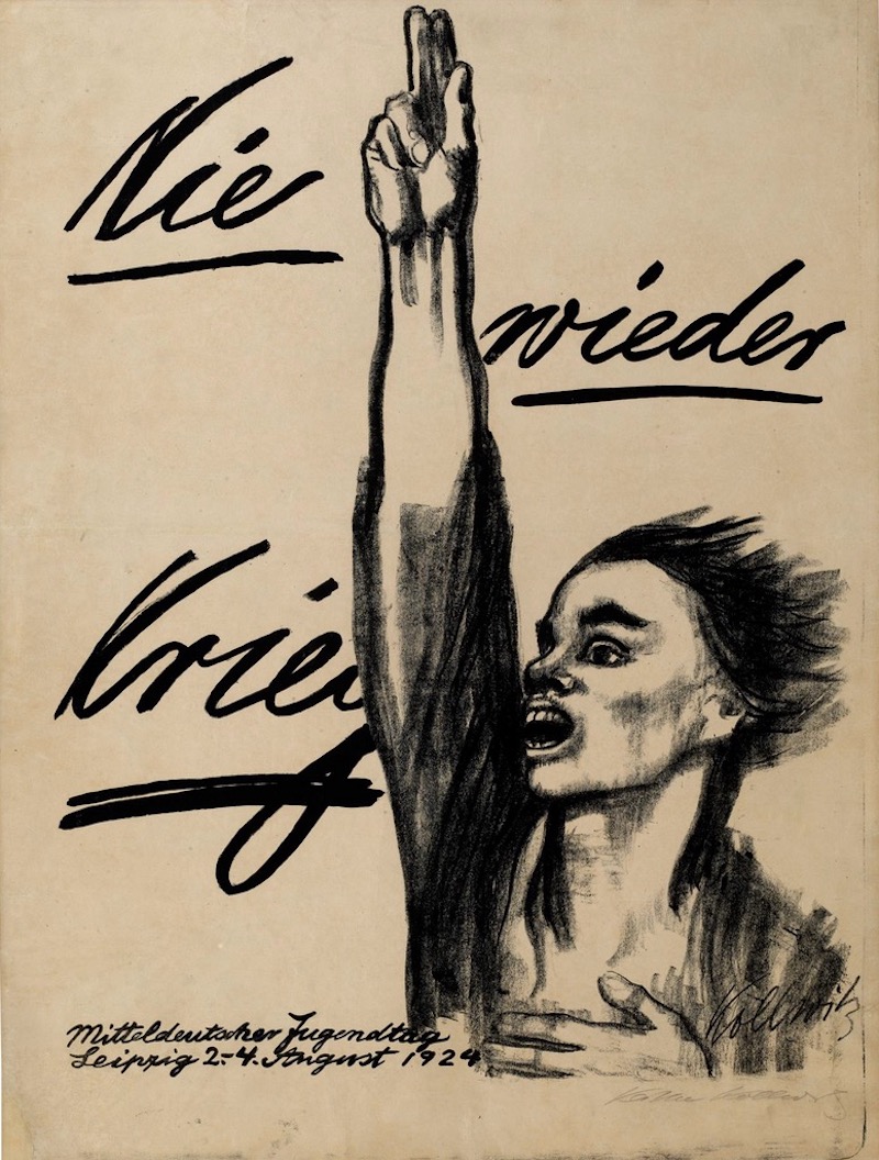 珂勒惠支《永不再战！》，1924年