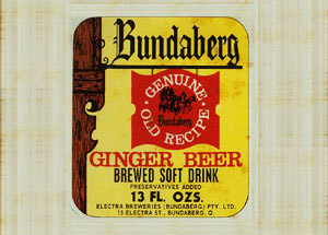 1960年的宣传标签，图中的Bundaberg为酒厂所在地名班德堡；图片来源：宾得宝澳大利亚官网