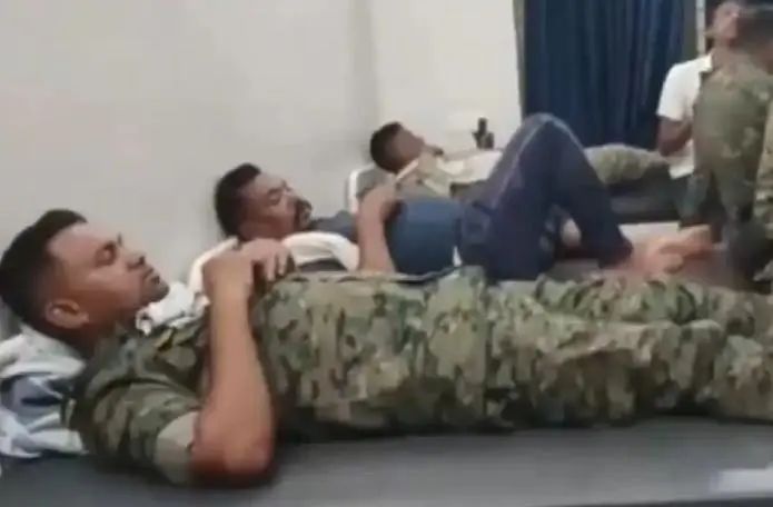 现场画面（印度新德里电视台报道截图）