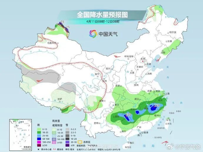 强对流天气的发生要关注雷暴,短时强降水等浙江省有2次比较明显的阵雨