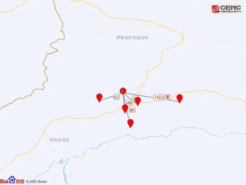新疆阿克苏地区拜城县发生56级地震