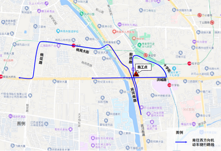 4月16日起南昌多条道路交通管制