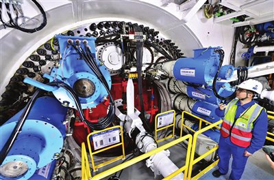 超大直径盾构机"京滨协同号"始发(图)|隧道_新浪财经_新浪网