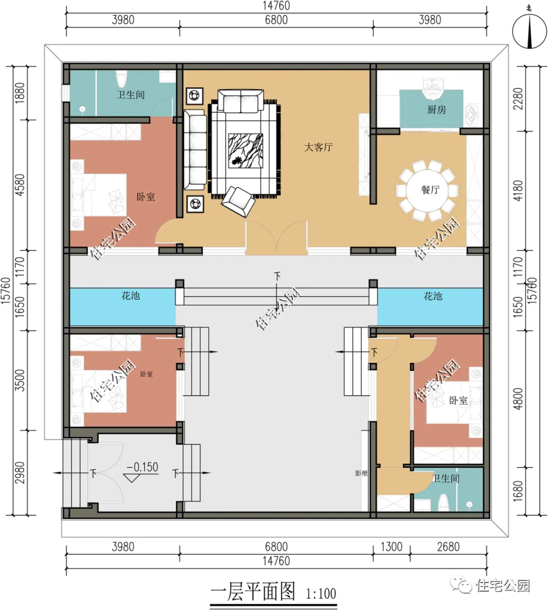 10套一层养老小院,20万起主体,你想要的风格这里全都有|户型_新浪财经