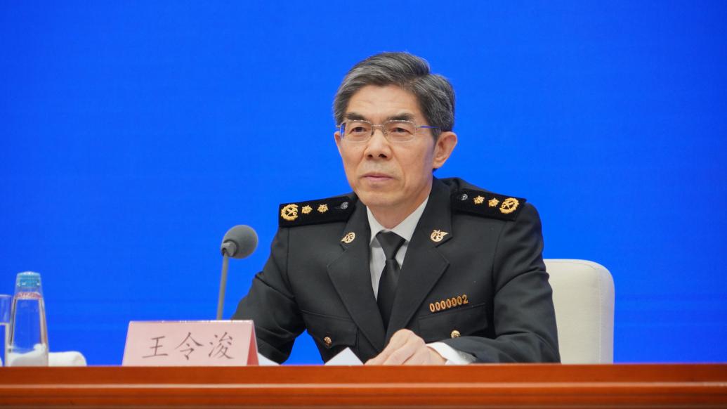 海关总署副署长王令浚 &nbsp;澎湃新闻记者 周頔 摄
