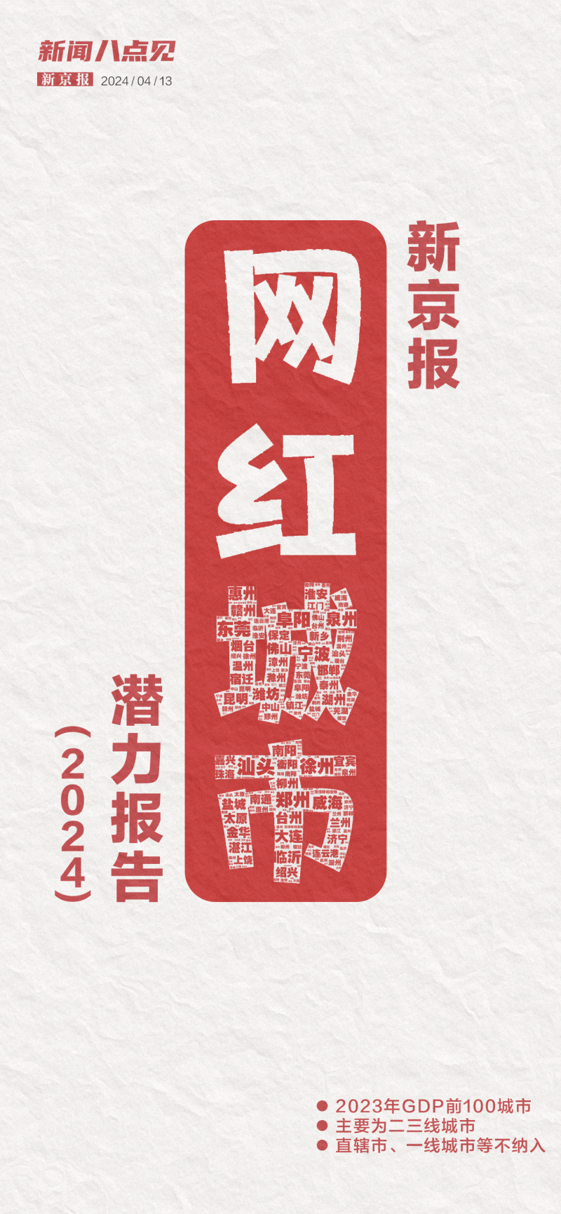 新闻8点见丨新京报"网红城市"潜力报告(2024)发布_新浪财经_新浪网