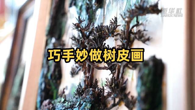 中华优秀传统文化巧手变废为宝妙做树皮画_新浪新闻
