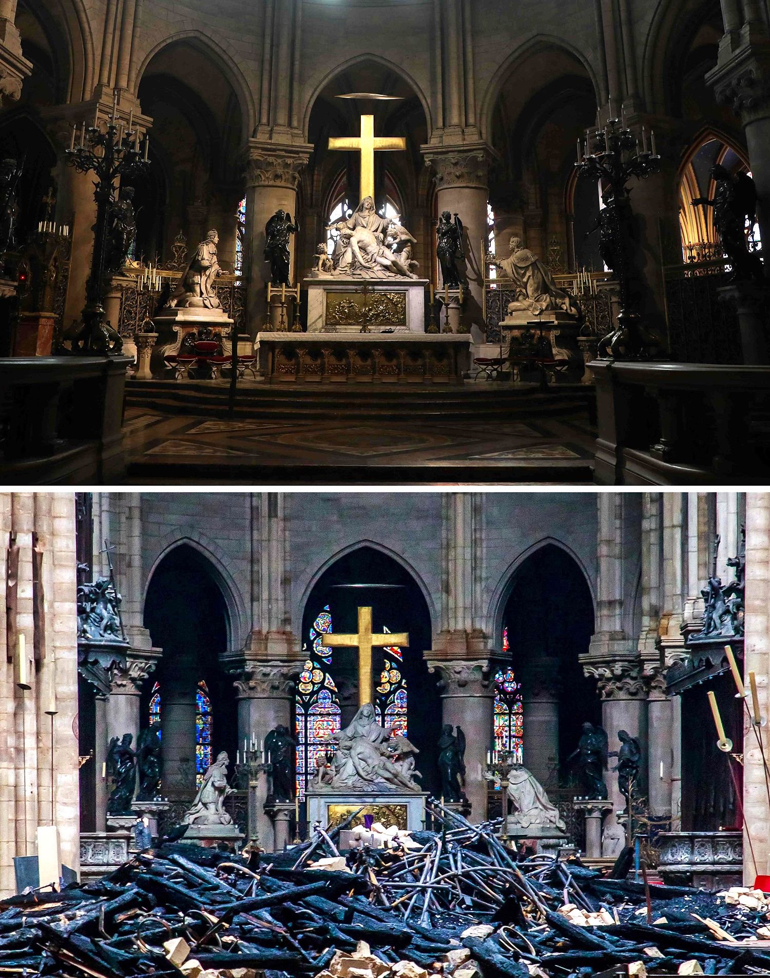 巴黎圣母院内部结构图图片