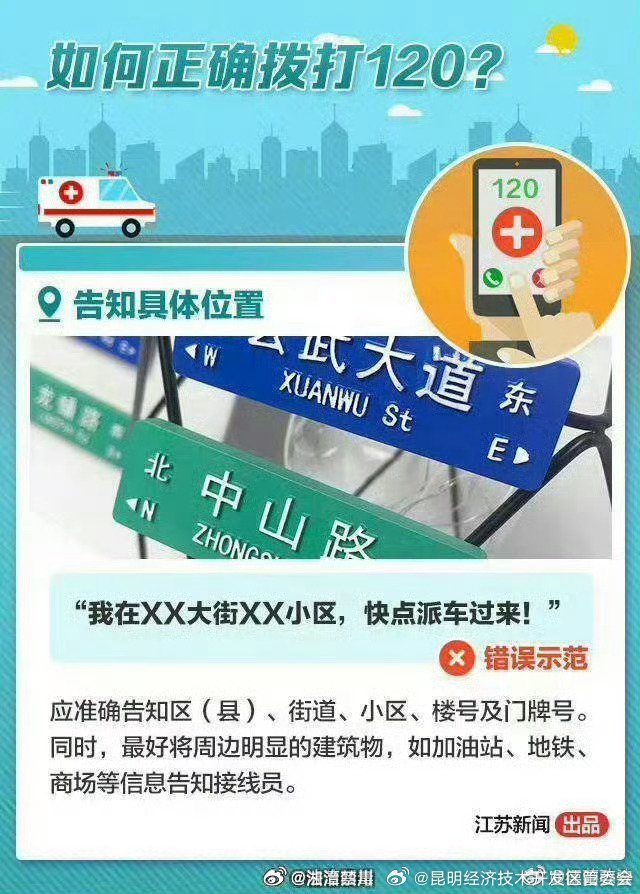 别再只会说“快”！120急救电话这样打才正确！！|救命|救护车|制图_新浪新闻